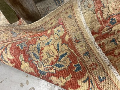 Lot 1530 - Ushak style rug with lotus design