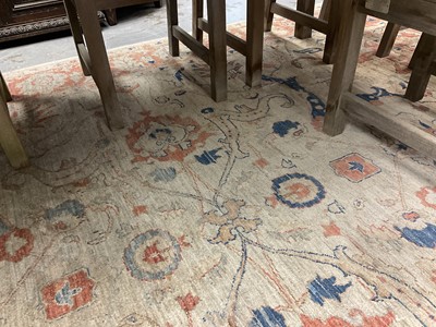 Lot 1530 - Ushak style rug with lotus design