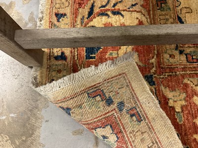 Lot 1530 - Ushak style rug with lotus design