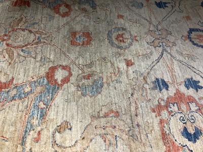 Lot 1530 - Ushak style rug with lotus design