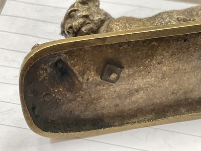 Lot 1523 - Pierre Jules Mene (1810-1877), miniature bronze of a cat and its prey