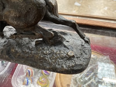 Lot 1528 - Manner of Mene, bronze figure of a stag, apparently unsigned