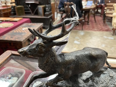 Lot 1528 - Manner of Mene, bronze figure of a stag, apparently unsigned