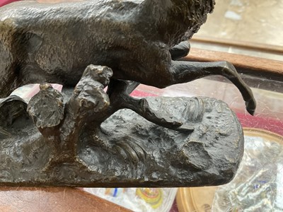 Lot 1528 - Manner of Mene, bronze figure of a stag, apparently unsigned
