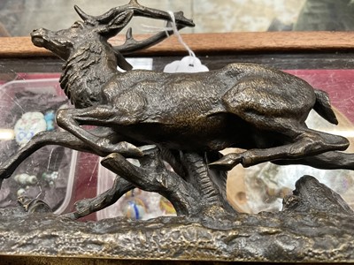 Lot 1528 - Manner of Mene, bronze figure of a stag, apparently unsigned