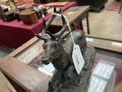 Lot 1528 - Manner of Mene, bronze figure of a stag, apparently unsigned
