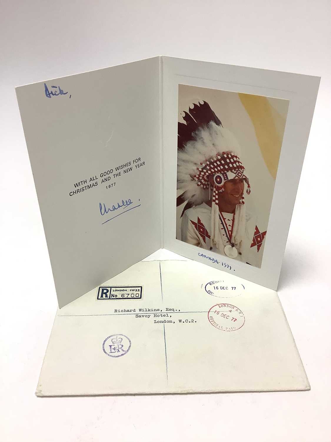 Lot 76 - H.R.H. Prince Charles Prince of Wales (now H.M. King Charles III) 1977 Christmas card