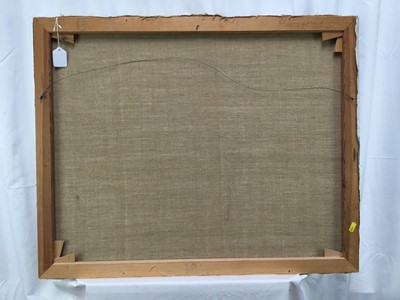 Lot 13 - Continental School, second half 20th century, oil on canvas - Beach View, indistinctly signed, unframed