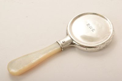 Lot 96 - Tiffany rattle and a christening mug