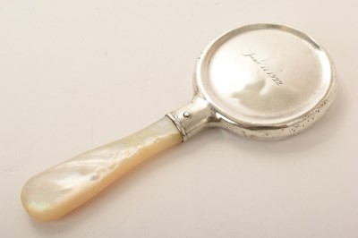 Lot 96 - Tiffany rattle and a christening mug