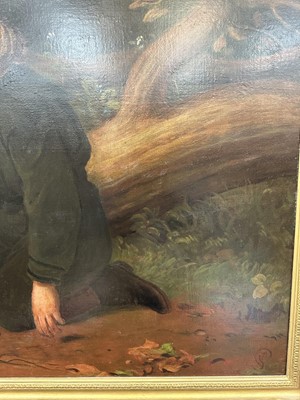 Lot 1145 - James Sant (1820-1916) oil on canvas - Two Boys in a Wood, possibly emblematic of the Princes in the Tower