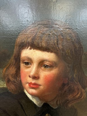 Lot 1145 - James Sant (1820-1916) oil on canvas - Two Boys in a Wood, possibly emblematic of the Princes in the Tower