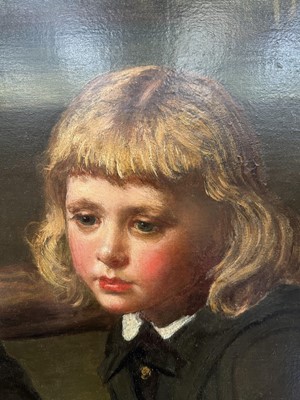 Lot 1145 - James Sant (1820-1916) oil on canvas - Two Boys in a Wood, possibly emblematic of the Princes in the Tower
