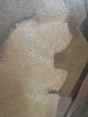 Lot 1187 - *Cornelius McCarthy (1935-2009) oil on canvas - Male nudes, signed and dated '85, 127cm x 101cm, framed