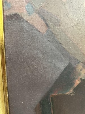 Lot 1187 - *Cornelius McCarthy (1935-2009) oil on canvas - Male nudes, signed and dated '85, 127cm x 101cm, framed