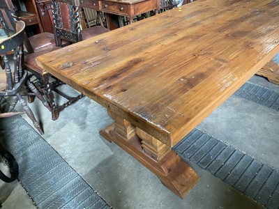 Lot 42 - Large refectory table