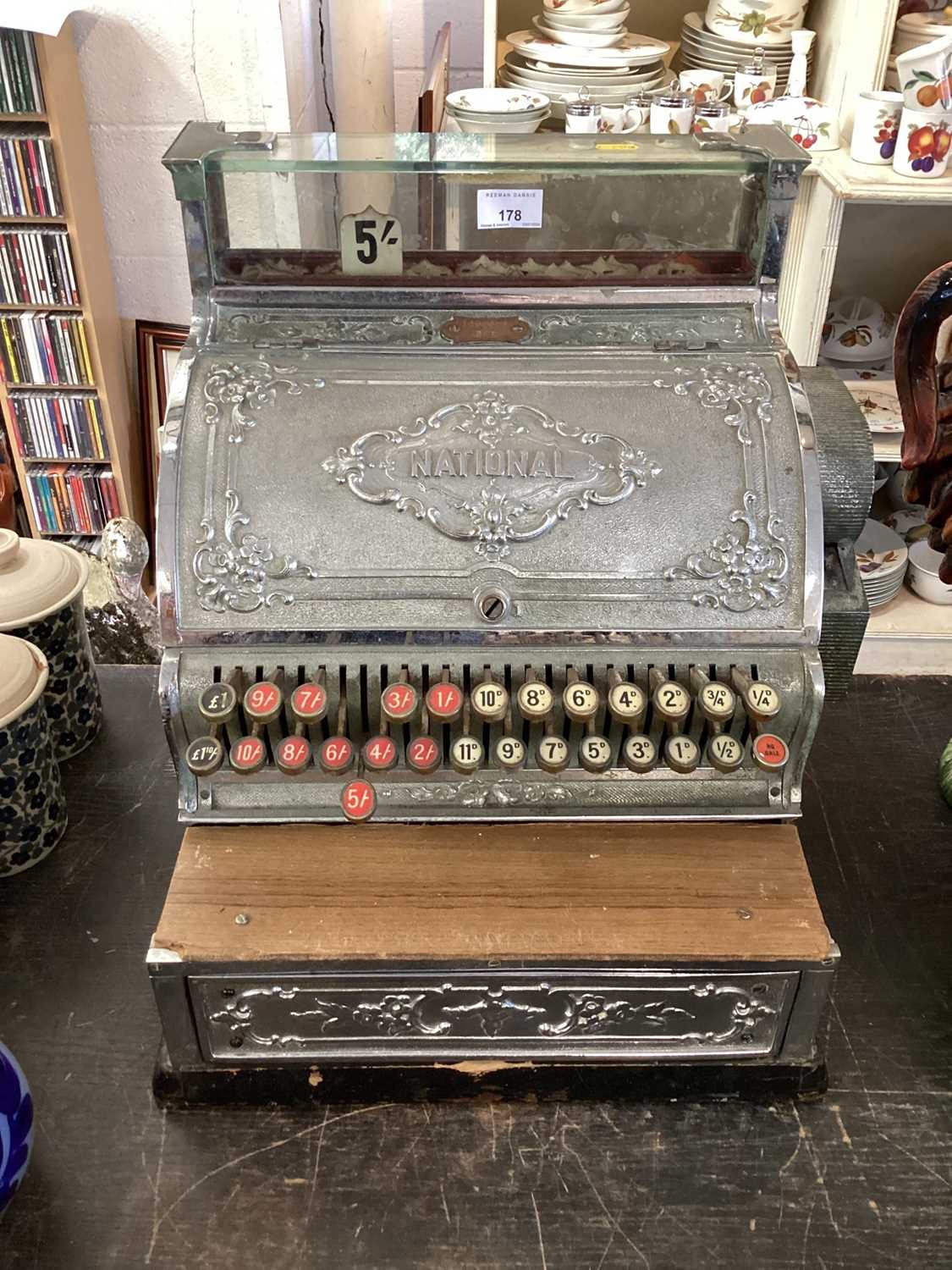 Lot 178 - Antique National cash register