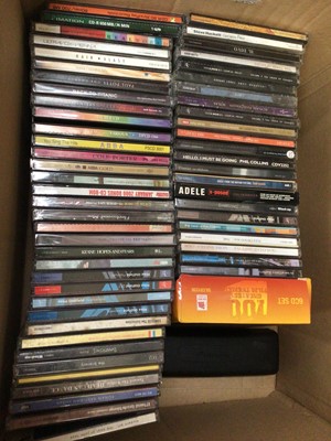 Lot 323 - Six boxes of DVDs including boxed sets and two boxes of CDs