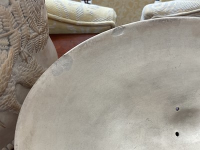 Lot 51 - Two 19th century cane ware game pie dishes