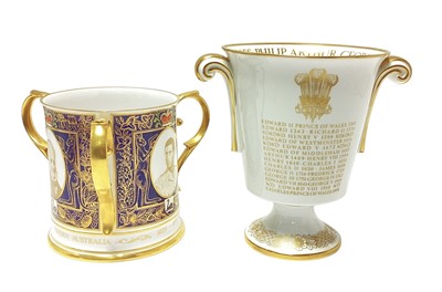 Lot 58 - H.R.H. Prince Charles Prince of Wales, scarce Caverswall china 1979 Royal Tour