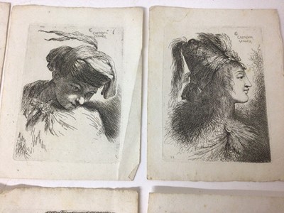 Lot 783 - After Giovanni Benedetto Castiglione (1609-1664) group of twelve head studies