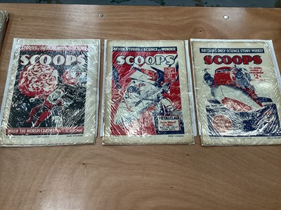 Lot 1759 - Scoops sci-fi magazine, a complete set from issues 1 - 20 (1934).