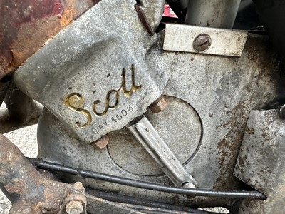 Lot 26 - 1937 Scott Flying Squirrel 596cc motorcycle reg. no. DLT 367
