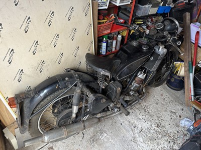 Lot 26 - 1937 Scott Flying Squirrel 596cc motorcycle reg. no. DLT 367