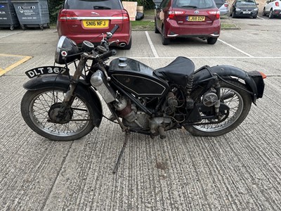 Lot 26 - 1937 Scott Flying Squirrel 596cc motorcycle reg. no. DLT 367