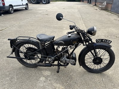 Lot 36 - 1929 OK Supreme 300cc motorcycle, reg. no. OU 4128