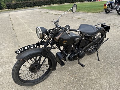 Lot 36 - 1929 OK Supreme 300cc motorcycle, reg. no. OU 4128