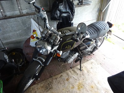 Lot 35 - 2018 AJS Tempest 125cc motorcycle, reg. no. GK18 UUJ finished in black. Offered for sale by direction of executors. Awaiting further details. (Subject to 12% buyers' premium inclusive of VAT)