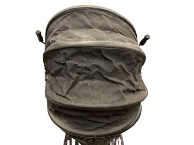Lot 2644 - Steiff bunny and other bears housed in a vintage pram