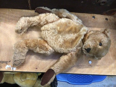 Lot 2644 - Steiff bunny and other bears housed in a vintage pram