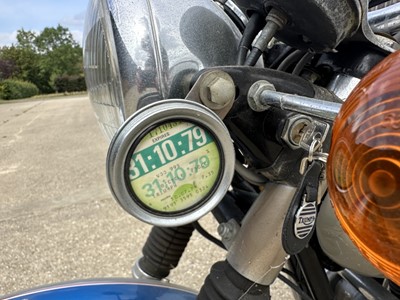 Lot 31 - 1977 Triumph Silver Jubilee Bonneville, 744cc motorcycle reg. no. VOO 99S