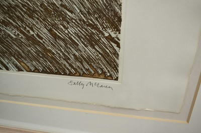 Lot 911 - *Sally McLaren (b.1936) limited edition etching - Blue Moon, signed and numbered 6/100, in glazed frame