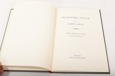 Lot 713 - James Joyce, Giacomo Joyce, 1968, 1st edition with copies of manuscript, original slip case.
