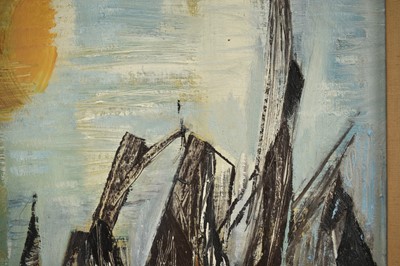 Lot 920 - *Humphrey Spender (1910-2005) oil on board - River Sun, signed and dated 1963, 81cm x 61cm, framed