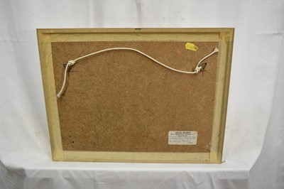 Lot 917 - *Hugh Casson (1910-1999) watercolour - Windy Day, Highgate, signed with initials and dated ‘89, in glazed frame