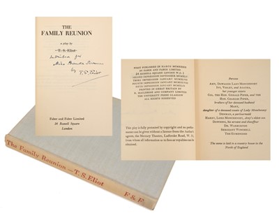 Lot 714 - T. S. Eliot, The Family Reunion, fifth impression, signed by the author