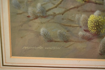 Lot 912 - *Raymond Watson (1935-1994) watercolour - The Marsh Tit, signed, 21cm x 15cm, in glazed frame
