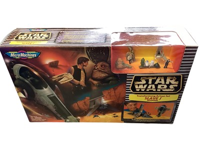 Lot 56 - Hasbro Micro Machines Star Wars including Episode 1 Trade Federation MTT/Naboo Battlefield & Collections I, II, IV (x2), V & VI and Galoob Star Wars Galaxy Battle Collector's No.014188...