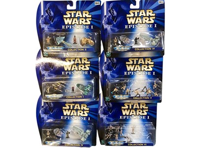 Lot 56 - Hasbro Micro Machines Star Wars including Episode 1 Trade Federation MTT/Naboo Battlefield & Collections I, II, IV (x2), V & VI and Galoob Star Wars Galaxy Battle Collector's No.014188...