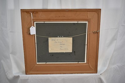 Lot 948 - *Major General Cosmo Nevill (1907-2002) oil on board - Barge at Pin Mill, signed, titled verso, 25.5cm x 30.5cm, in gilt frame