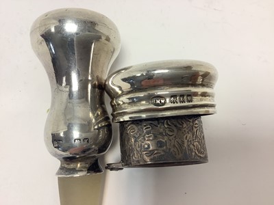 Lot 11 - Collection of Victorian and later, silver topped toiletry bottles and other items