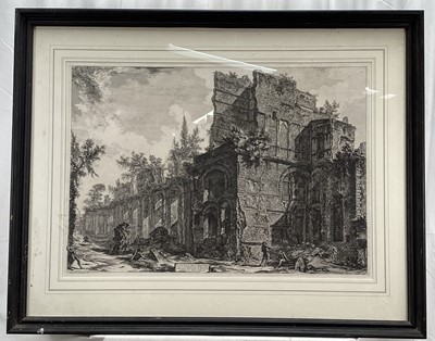 Lot 19 - After Giovanni Piranesi (1720-1778) engraving - Hadrian's Villa, 47cm x 66cm, in glazed frame