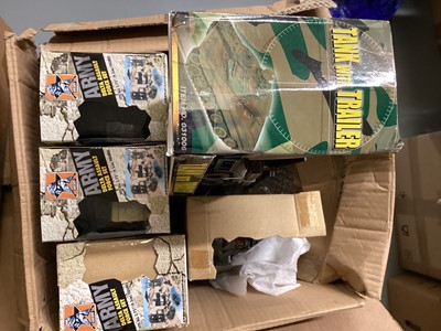 Lot 243 - Selection of diecast & other military vehicles and aircraft (7 boxes)