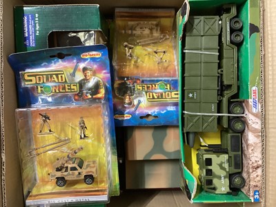 Lot 243 - Selection of diecast & other military vehicles and aircraft (7 boxes)