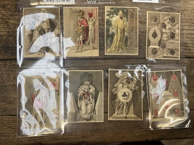 Lot 907 - Rare complete set of 52 Rudolph Ackermann transformation playing cards, circa 1819