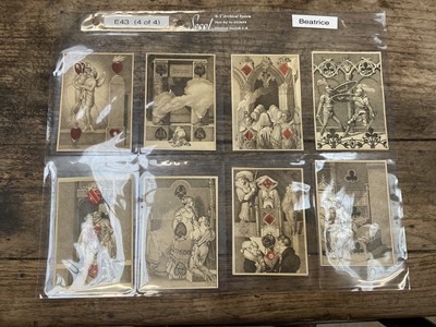 Lot 907 - Rare complete set of 52 Rudolph Ackermann transformation playing cards, circa 1819